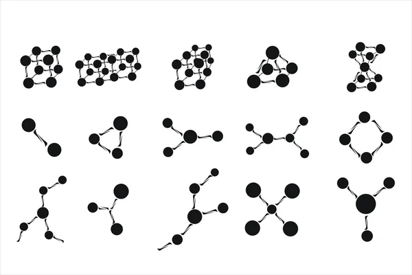 Conjunto Moléculas — Vector de stock