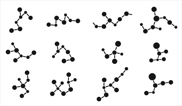 Conjunto de moléculas — Archivo Imágenes Vectoriales
