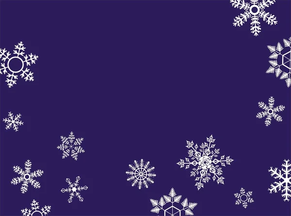 雪のベクトルの背景 — ストックベクタ