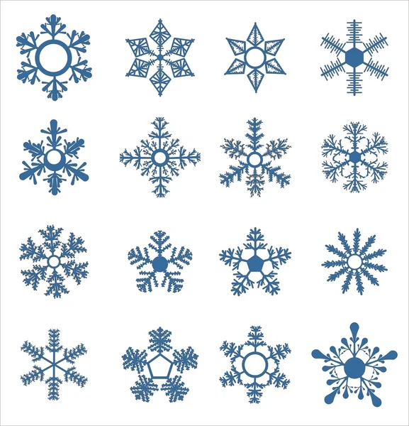 Векторные Снежинки — стоковый вектор