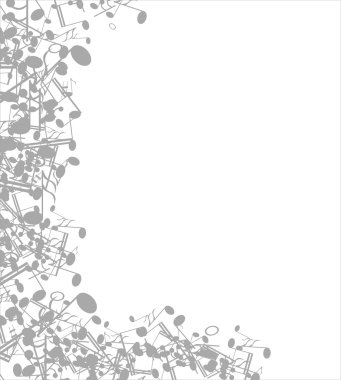 Musical notes background clipart