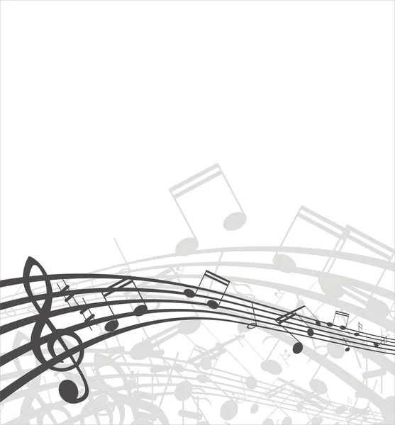 Музичні ноти на стендах — стоковий вектор