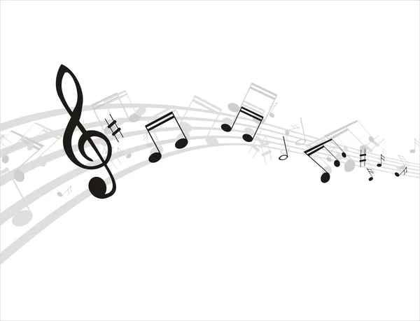Музичні ноти фону — стоковий вектор