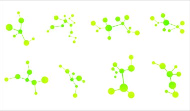 Molecules background clipart