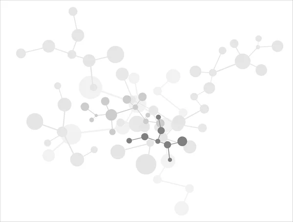 Moléculas fundo — Vetor de Stock