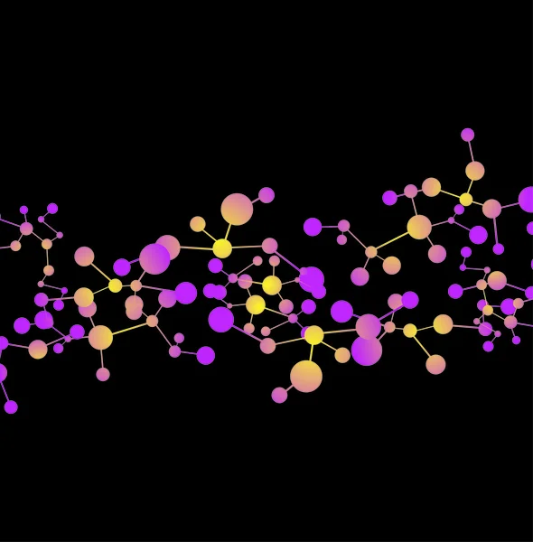 Fond des molécules — Image vectorielle