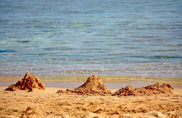 Schlösser im Sand — Stockfoto