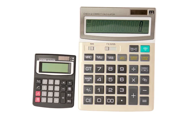 Два калькулятора — стоковое фото