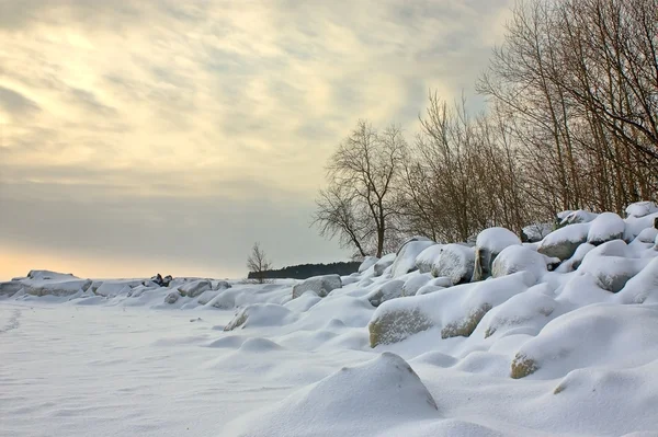 冬季海滩 — 图库照片
