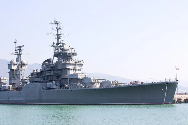 Slagschip Oorlogsmuseum Pier Novorossiysk Rusland — Stockfoto