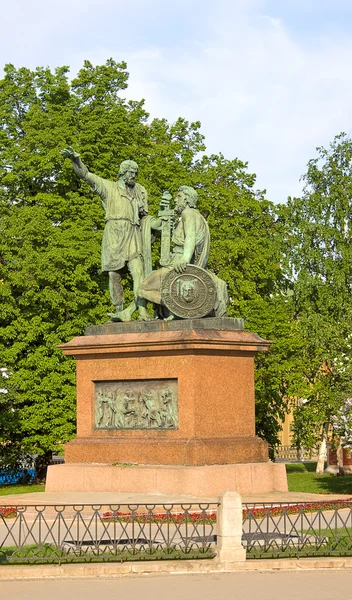 纪念碑米宁和波扎尔斯基 — 图库照片