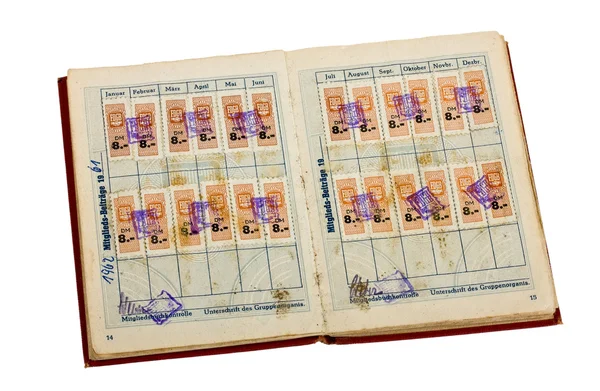 Unie karta bývalé NDR — Stock fotografie