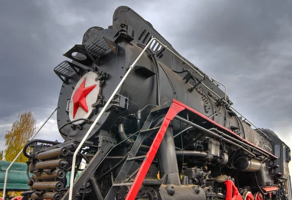 Damplokomotiv fra antikken – stockfoto