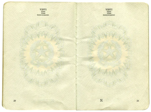 Antigo passaporte italiano . — Fotografia de Stock