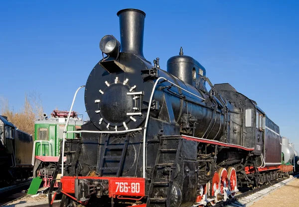Eski buharlı lokomotif — Stok fotoğraf