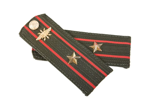 stock image Shoulder strap of russian army on white background