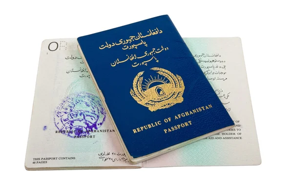 Паспорт Республики Афганистан — стоковое фото