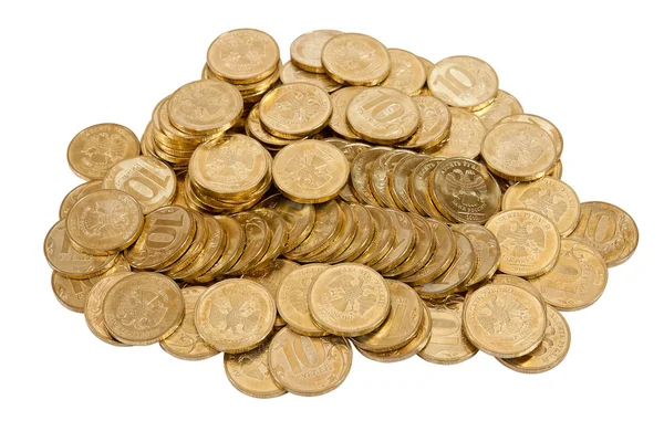 Coins Isolated White Background — Stock Photo, Image
