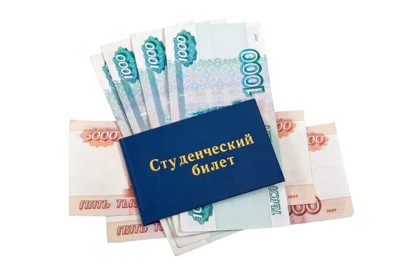 Student Certificate and money — Stock Photo, Image