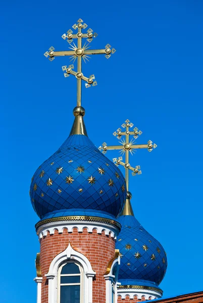 Cúpulas da igreja russa — Fotografia de Stock
