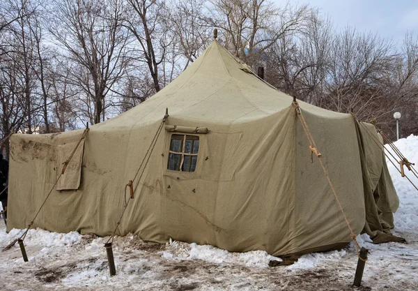 As tendas de expedição do Exército — Fotografia de Stock