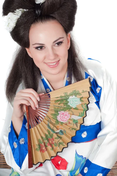 Portrét gejša — Stock fotografie