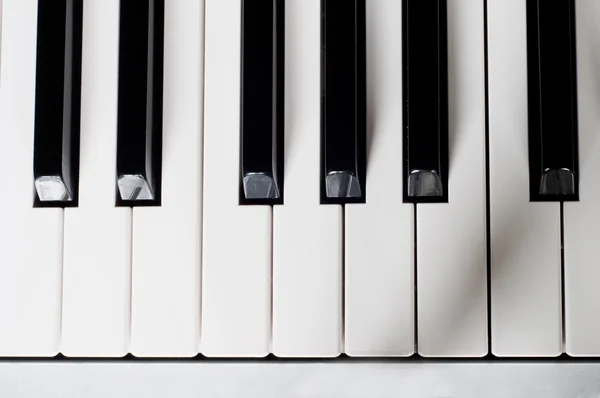 Shot Piano Black White Keys — Stock Photo, Image