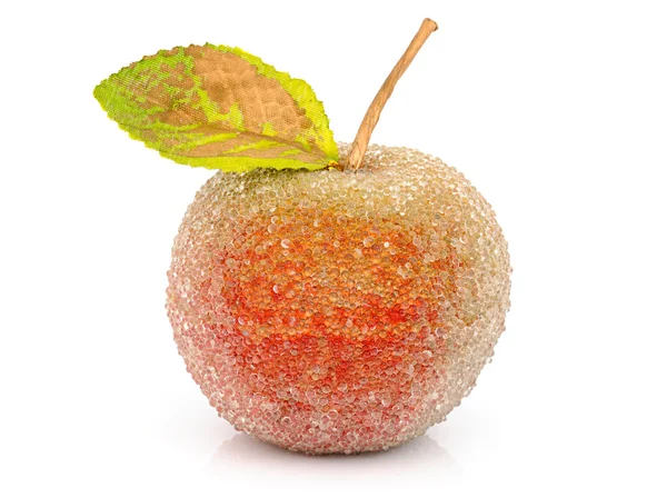 크리스마스 트리 장식 유리 사과 — 스톡 사진