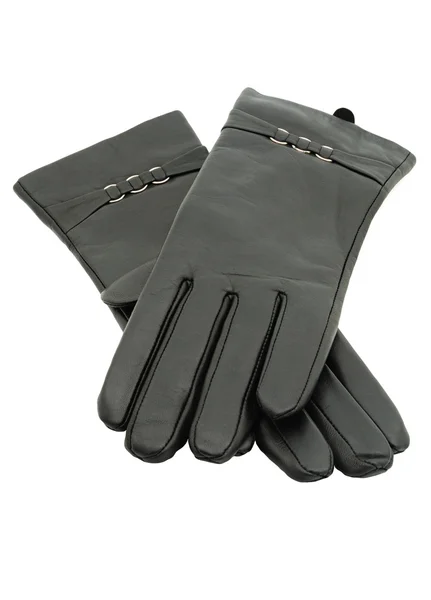 Leather Gloves White Background — Stock Photo, Image