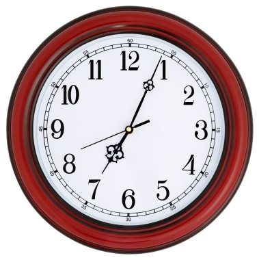 Wall-mounted clock clipart