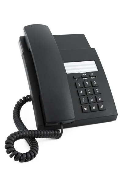 Deskmounted Cyfrowy Telefon Białym Tle — Zdjęcie stockowe