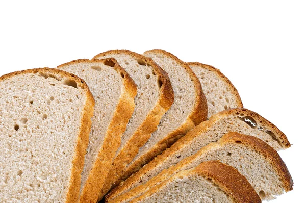 Wit brood segmenten — Stockfoto