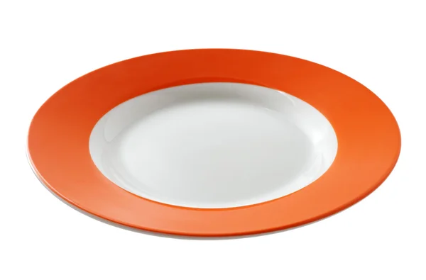 Оранжевая тарелка — стоковое фото