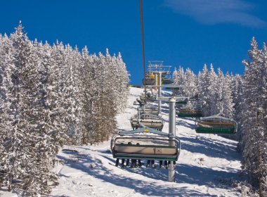 Ski lift. Ski resort Schladming . Austria clipart