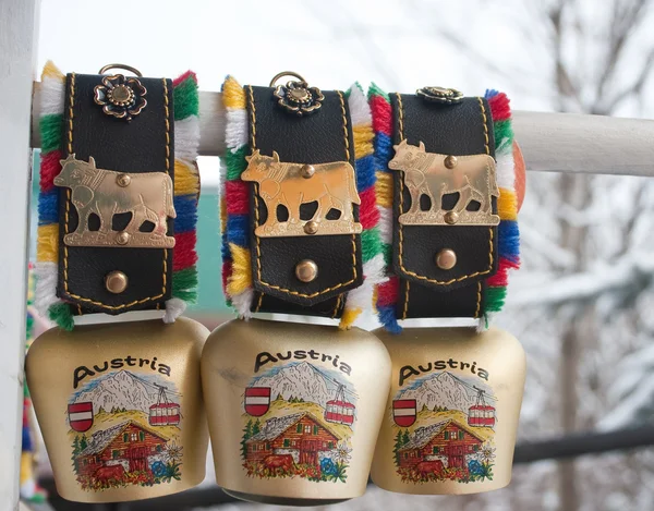 Сувениры из Австрии. Колокола — стоковое фото