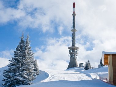 Television and radio tower .Schladming. Austria clipart