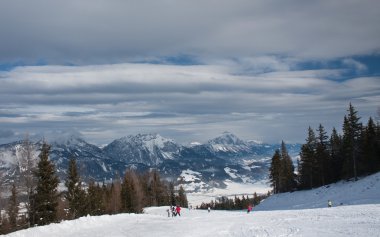 Ski resort schladming. Avusturya