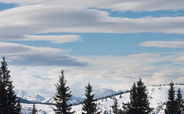 Góry Pod Śniegiem Ośrodek Narciarski Schladming Austria — Zdjęcie stockowe