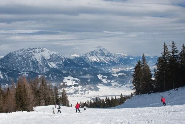 Σκι Resort Schladming Αυστρία — Φωτογραφία Αρχείου