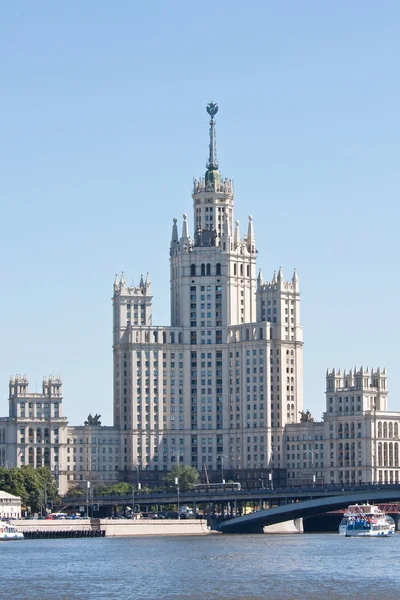 stock image Moscow. High-rise building in Kotelnicheskaya Embankment