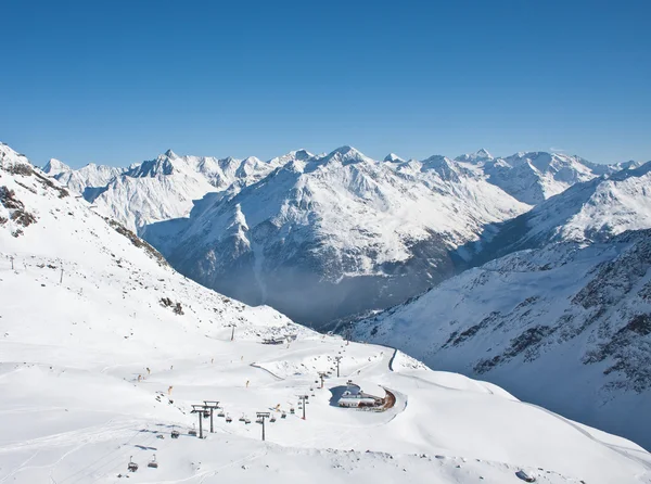 Skidorten Solden. Österrike — Stockfoto