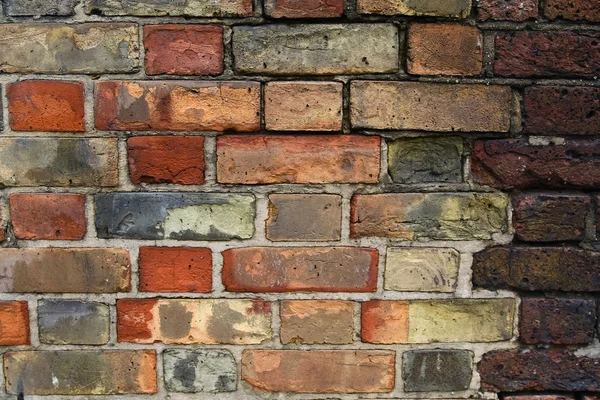 Parede velha de tijolo vermelho — Fotografia de Stock