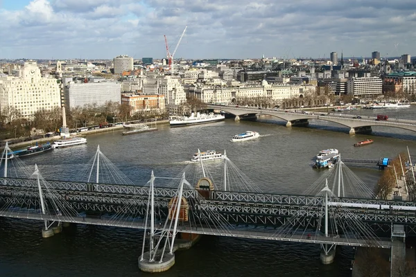 Uitzicht op Londen vanuit Londen oog — Stockfoto