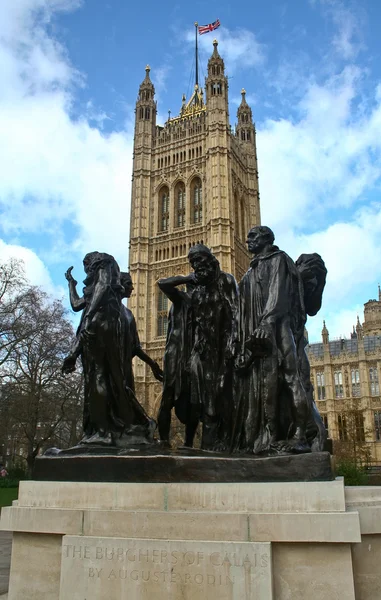 Auguste Rodin Sculpture Group "Citizens of Calais". London — Stock Photo, Image