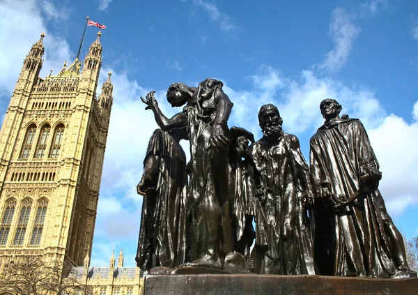 Auguste Rodin Sculpture Group "Citizens of Calais". London — Stock Photo, Image