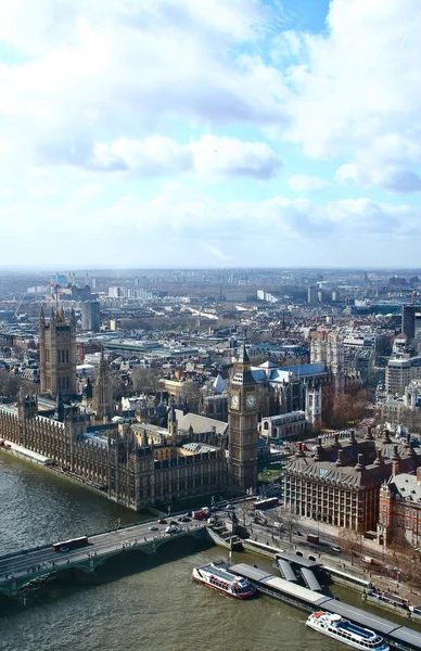 Blick vom Londoner Auge auf London — Stockfoto