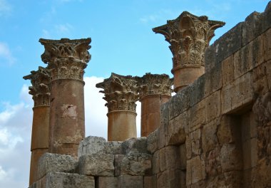 Ancient Jerash ruins, Jordan clipart