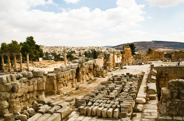 Стародавні руїни Jerash, Jordan — стокове фото