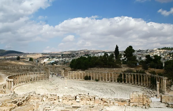 Ερείπια της αρχαίας jerash, Ιορδανία — Φωτογραφία Αρχείου