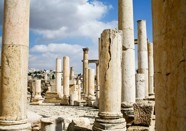 Ancient Jerash ruins, Jordan — Stock Photo, Image